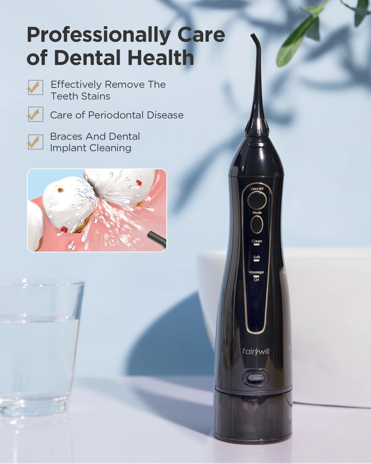 Rechargeable Portable Water Flosser